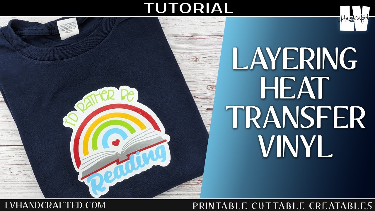 Cuttable Book Layering Heat Transfer Vinyl Featuring Printable Cuttable Creatables ...