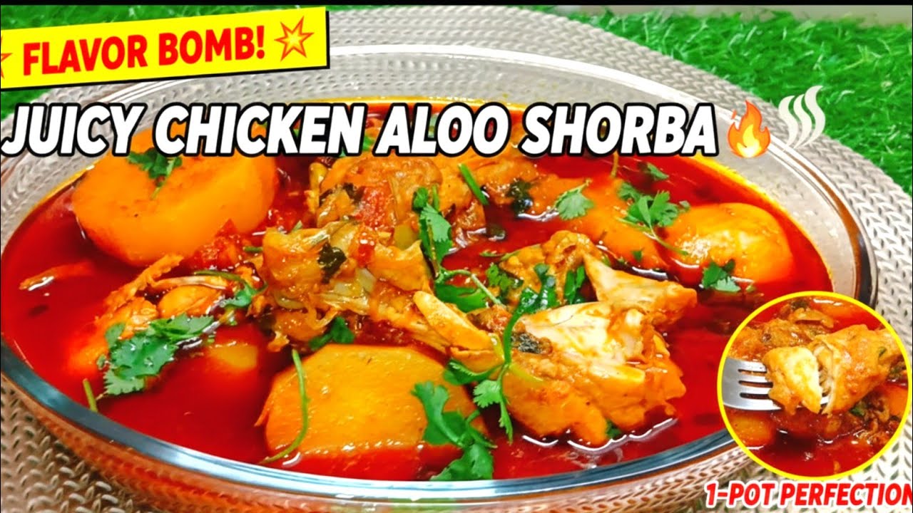 Aloo Chicken Shorba Recipe - Shadiyon Wala Tasty Chicken Salan | Indian Zoya Kitchen 