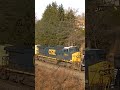 Former Norfolk Southern GP38-2 leads a main line freight train!