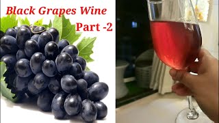 Black Grape Wine Easy Recipe / How To Make Black Grape Wine At Home / Red Wine Recipe