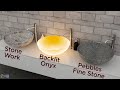 3D Max Vray Stone Work, Backlit Onyx & Pebbles Fine Stone Material