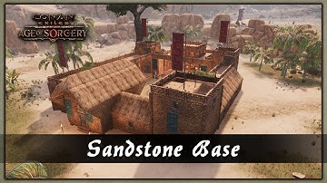 HOW TO BUILD A SANDSTONE BASE[SPEED BUILD] - CONAN EXILES