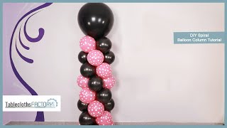 DIY Spiral Balloon Column Tutorial | Tableclothsfactory.com