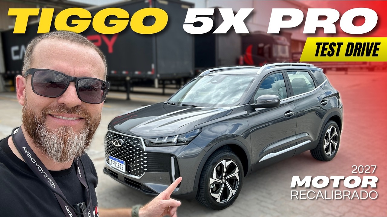 TIGGO 5X Pro 2027 - Test Drive com o motor recalibrado, 7 anos de garantia e muitas melhorias!