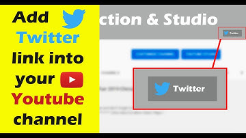 How to Add an Twitter Link to your YouTube Channel