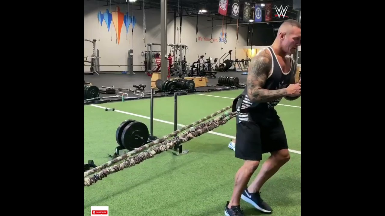 WWE Randy Orton is doing workout with his wife  wwe randy orton workout