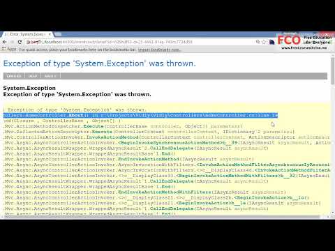 ASP.NET MVC-5 11.8 Deployment - Logging Unhandled Exceptions