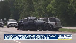 Garner crash suspect faced numerous driving violations since 2015