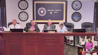Brazos County Commissioners Court Budget Workshop 06-04-2024 (Video 1 of 2)