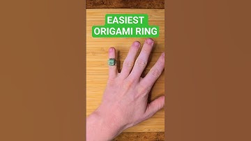 Easiest Origami Ring Dollar Bill Origami Jewlery easy Origami Papercraft