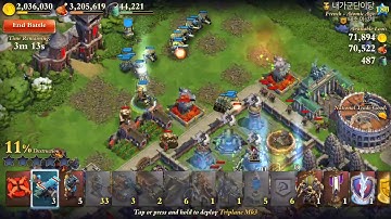 Dominations War Attack 13-01-2017, King T 1st attack 5* 100% Lvl 180