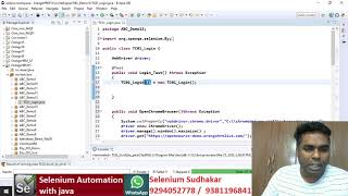 Day002 02 Non Static Methods Selenium Proxy Interview support Sudhakar +91-9294052778