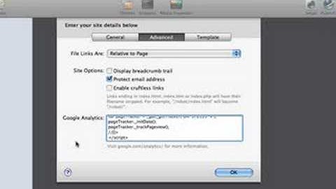RapidWeaver Screencast: Using Google Analytics