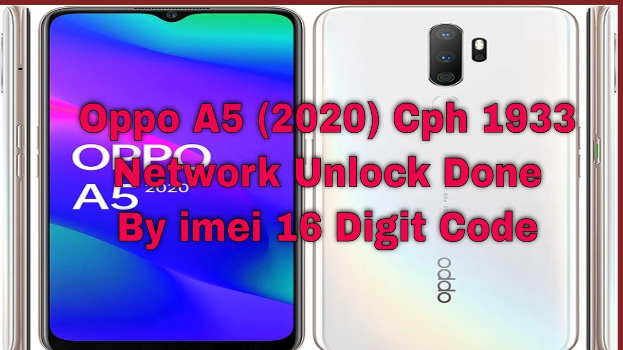 OPPO A5 2020 CPH1933 Network Unlock Done