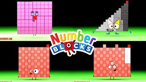 Numberblocks but EVERYONE is SAND Quadparison (81 to 120) Part 3