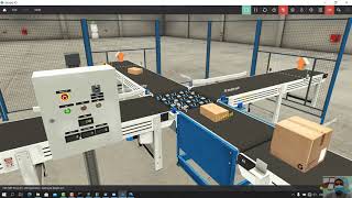 Sorting by Weight Factory IO with Comonicating DELTA PLC Simulating