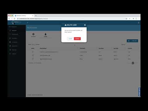 CheckIns for Business - Portal - Delete a User