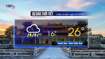 Dự báo thời tiết chiều và đêm 24/12/2021 | Bắc Bộ và Trung Bộ có mưa vài nơi