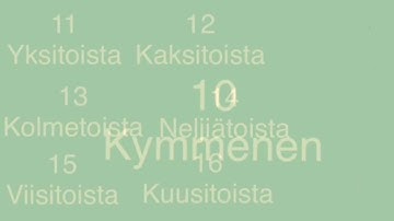 How To Count To 30 In Finnish