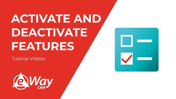 Activate and Deactivate Features (Tutorial for eWay-CRM Customization)