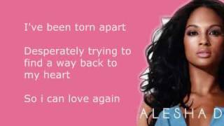 Video thumbnail of "To Love Again - Alesha Dixon Lyrics"