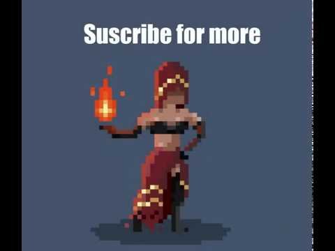 SPEED PAINT PIXEL ART: DESERT SORCERESS DARK SOULS