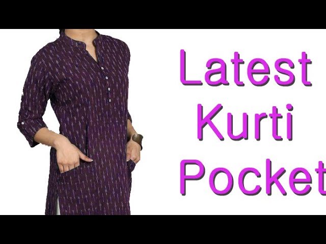 Beautiful Cotton denim shirt style scalloped kurti/dress with hand  embroidery on pocket and buttons detailing.