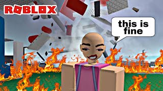 BEING CHAOTIC IN ROBLOX NATURAL DISASTER 🤭