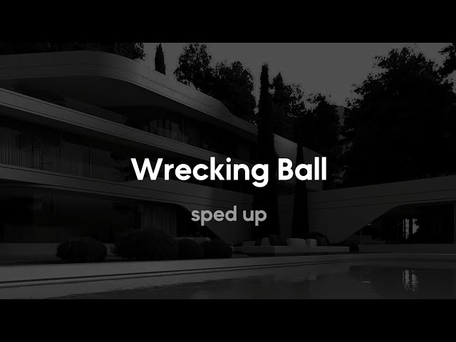 miley cyrus - wrecking ball (sped up) class=