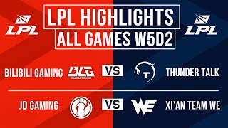 LPL Highlights ALL GAMES Week 5 Day 2 | LPL Spring 2024