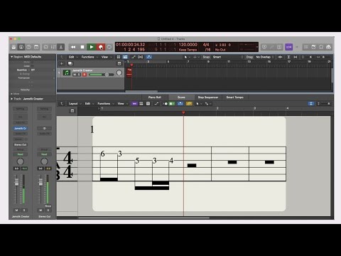 Using Logic Pro to Create Guitar Tabs with the Jamstik Studio MIDI Guitar