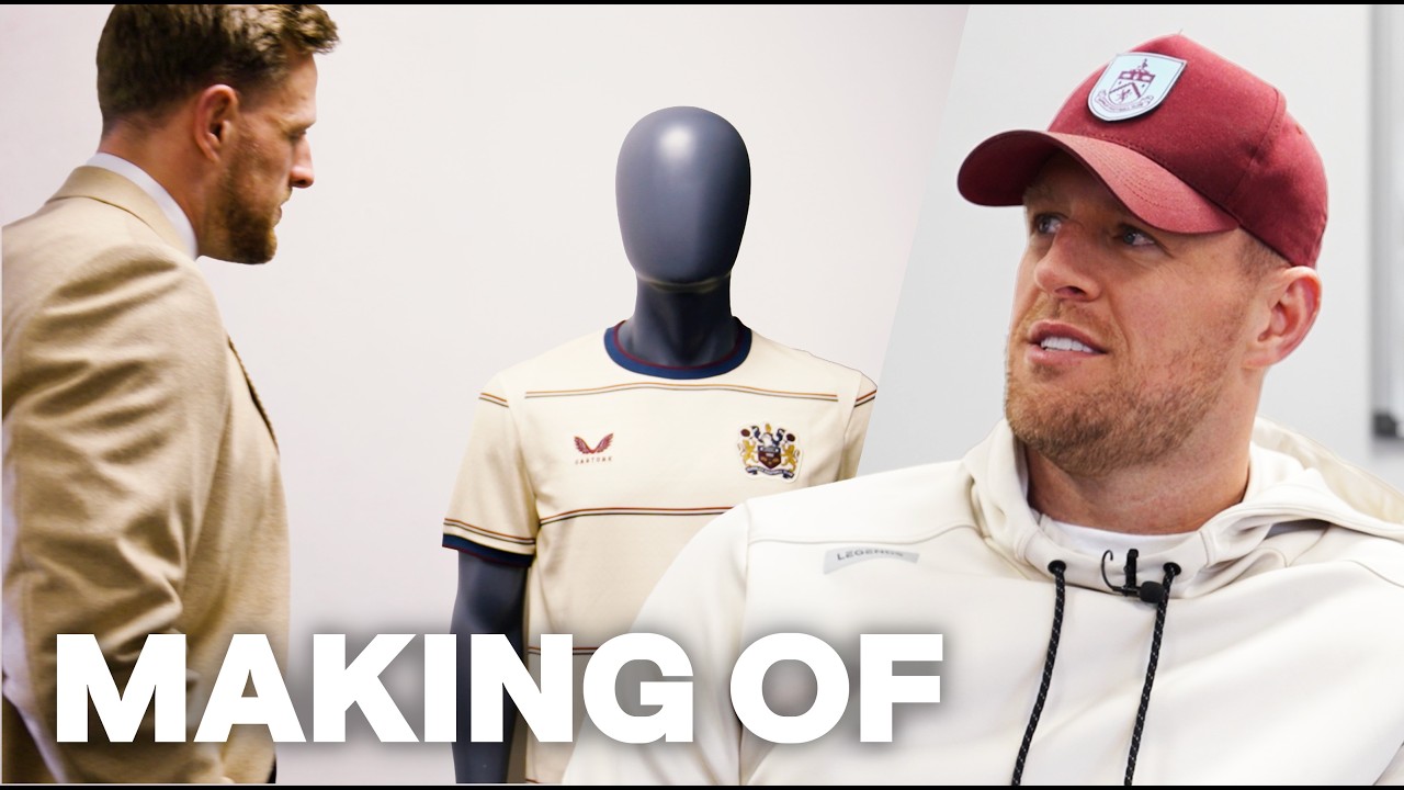 How JJ Watt Helped Design Burnley's New Away Kit | DOCUMENTARY