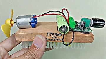 HOW TO MAKE AN ELECTRONIC CIRCUITS OF A BRUSH RACING MACHINE USING A SUPER STRONG TAMIYA DYNAMO FAN