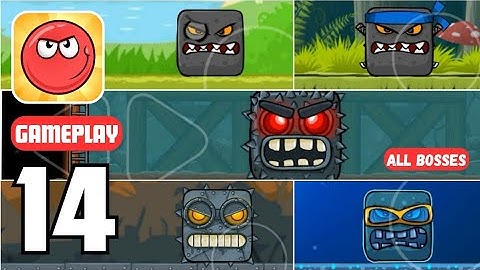 Red Ball 4 | Gameplay Walkthrough Part 14 | All Bosses (Android, iOS)