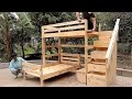 Amazing Woodworking Ideas From Pine // How We Build A Simple &amp; Easy Bunk Bed - DIY!