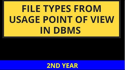Transaction file and Master file|what is backup file|DBMS|Tech&CS Department