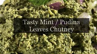 Tasty Mint chutney recipe in English/ Pudina Chutney