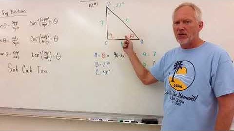 Solving Right Triangles for Sides and Angles
