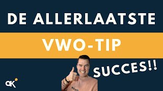 Mijn allerlaatste tip voor het vwo-examen Nederlands!