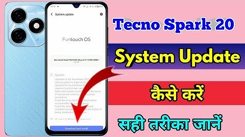 how to software update in tecno spark 20, tecno spark 20 update kaise kare