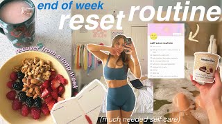 end of week SELF CARE ROUTINE  how i destress & take care of my mental + physical health