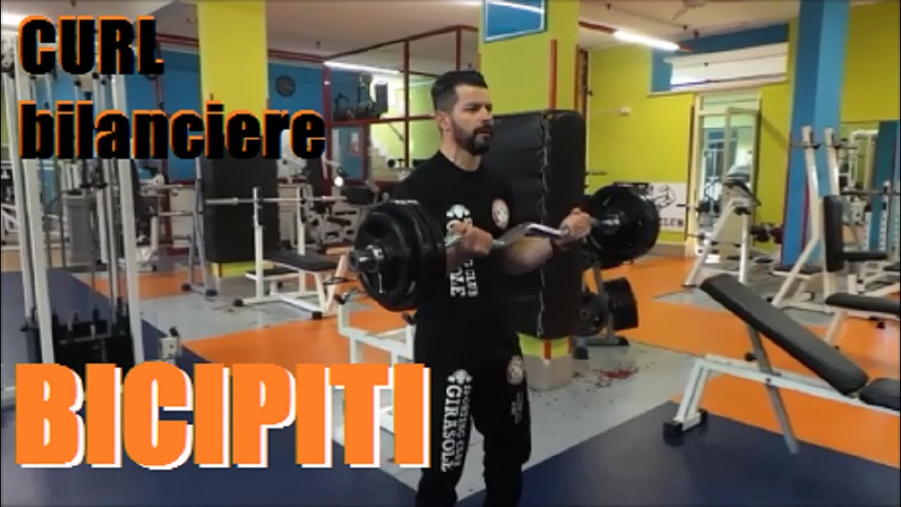CURL IN PIEDI BILANCIERE ANGOLATO - EZ Bicipite [ Luigi Romanelli
