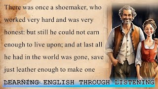 Learn English Through Fairy Tales | THE ELVES AND THE SHOEMAKER | Classic Story for English Learners