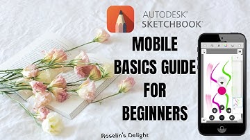 Basics for beginners Tutorial of AutoDesk Sketchbook Mobile (iOS&Android)|Eng Subs|Mobile version