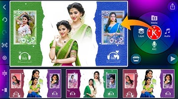 Dual color different style whatsapp status video editing in kinemaster