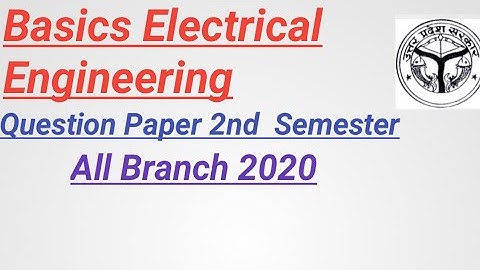 Basics Electrical Engineering Question Papers 2nd Semester Diploma/Polytechnic