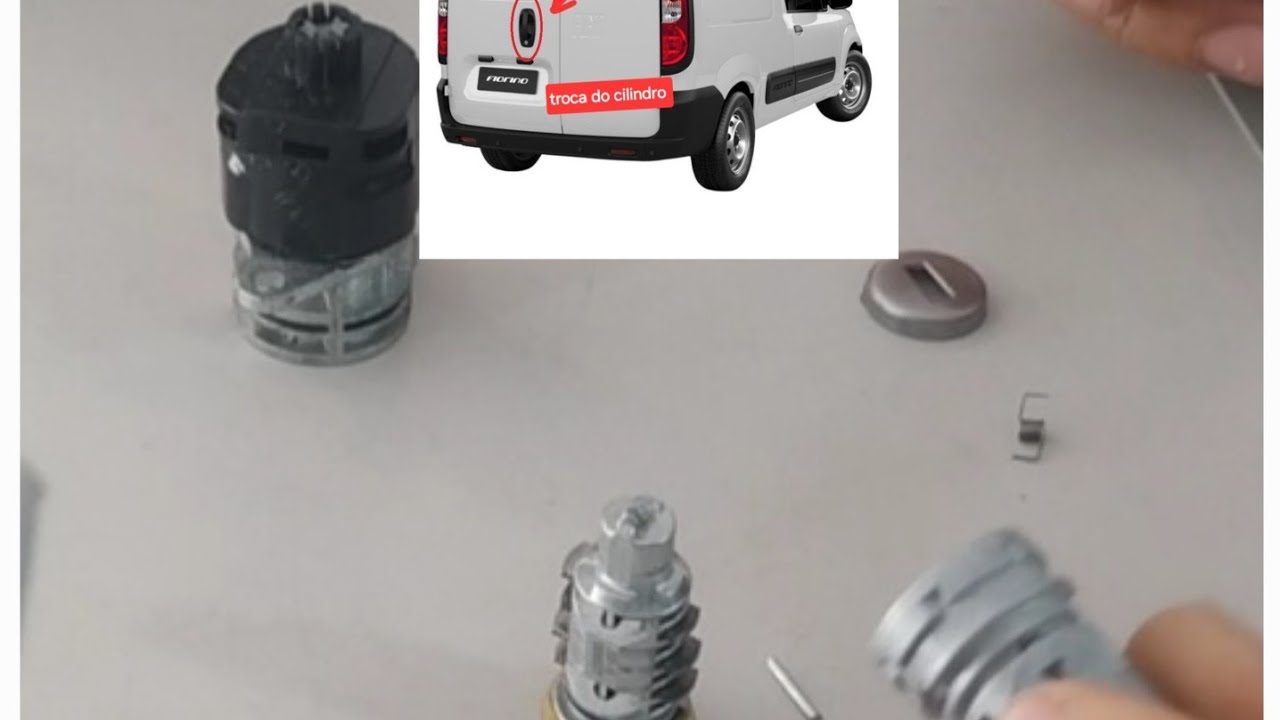 como trocar o cilindro da porta traseira da fiorino  com chave pantografica?