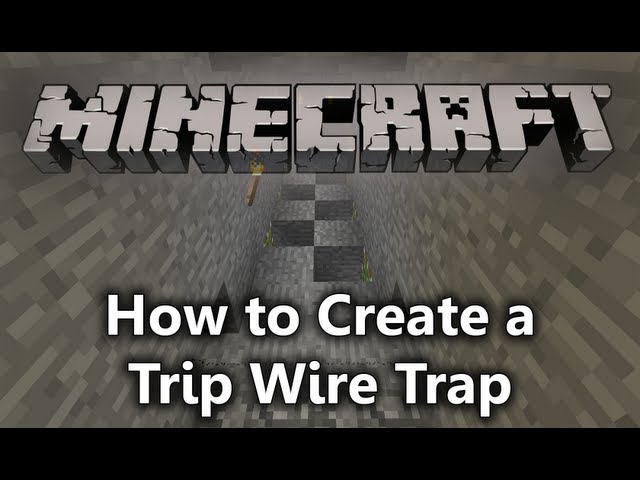 Minecraft - PRANK FRIENDS with Trip Wires! [Tutorial] [BOOBY TRAP] - YouTube