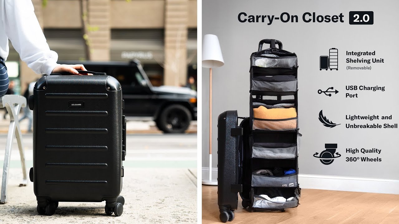 Carry-On Closet 2.0 - Suitcase with built in shelves 