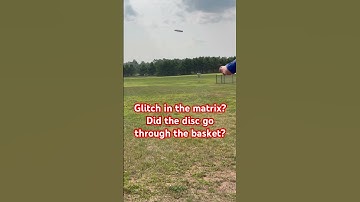 Glitch in the Matrix? How did it not go in? #glitch #discgolf #Glitchinthematrix